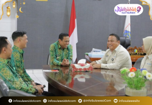 Walikota Wenny Gaib Terima Kunker Kanwil HAM di Ruang Kerja
