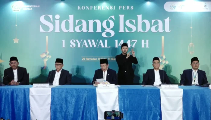 Pemerintah Resmi Menetapkan 1 Syawal 1447 H Jatuh pada 21 Maret 2026