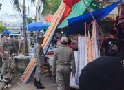 Satpol PP Kotamobagu Tertipkan Pendirian Lapak di Fasilitas Publik