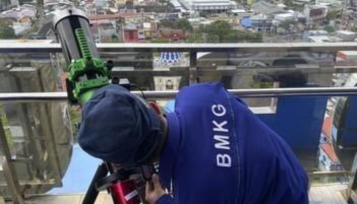 Hilal 1 Derajat di Makassar, BMKG: Potensi Awal Syawal 1447 H Tergantung Sidang Isbat