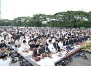 Wali Kota dan Wawali Makassar Salat Id di Karebosi, Serukan Persatuan dan Silaturahmi