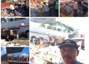 Usai Berlebaran IdulFitri Petugas Kebersihan DLH Kotamobagu Turun Bersihkan Sampah di Pasar 23 Maret