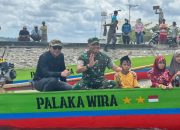 Pangdam XXIII/Palaka Wira Serahkan Perahu Ketinting untuk Pelajar Kepulauan Togean, Permudah Akses Sekolah
