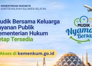 Layanan Hukum Tetap Hadir Saat Mudik, Kakanwil Andi Basmal Ajak Masyarakat Manfaatkan Akses Digital