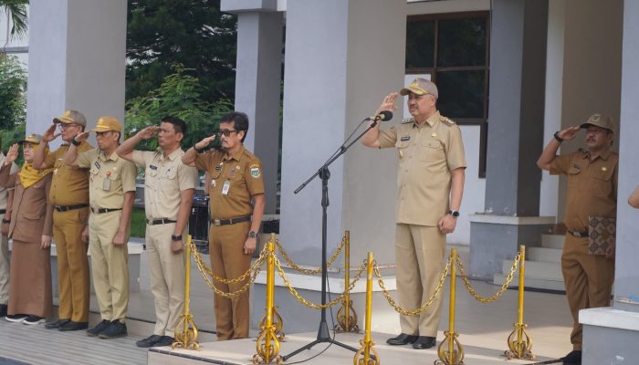Pasca Libur Panjang, Bupati Pinrang Pimpin Apel Ajak ASN Disiplin Optimalkan Pelayanan publik