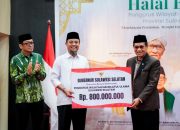 Halal Bihalal PWNU, Gubernur Andi Sudirman Sulaiman Serahkan Hibah Rp800 Juta dan Alsintan