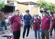Wali Kota Makassar Munafri Arifuddin Gowes Pantau “Jumat Bersih” Saat WFH ASN