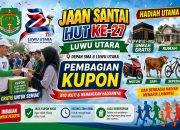Dari Rumah hingga Umrah: Jalan Santai HUT ke-27 Luwu Utara Diprediksi Membludak, Ini Teknis Pembagian Kuponnya