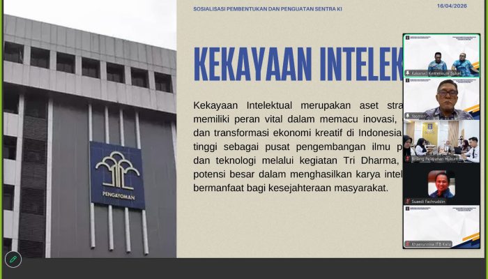 Kemenkum Sulsel Perkuat Ekosistem Kekayaan Intelektual Melalui Pembentukan Sentra KI di Kampus