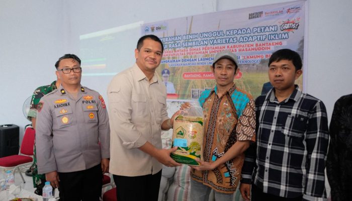 Pemkab Bantaeng Perkuat Ketahanan Pangan Lewat Distribusi Benih Unggul