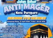 Pemkot Parepare Gelar Jalan Sehat Anti Mager, Ini Jadwal dan Hadiahnya