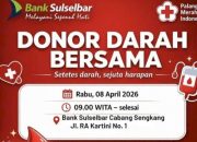 Sambut HUT Wajo, Bank Sulselbar Sengkang Gelar Aksi Donor Darah Besok